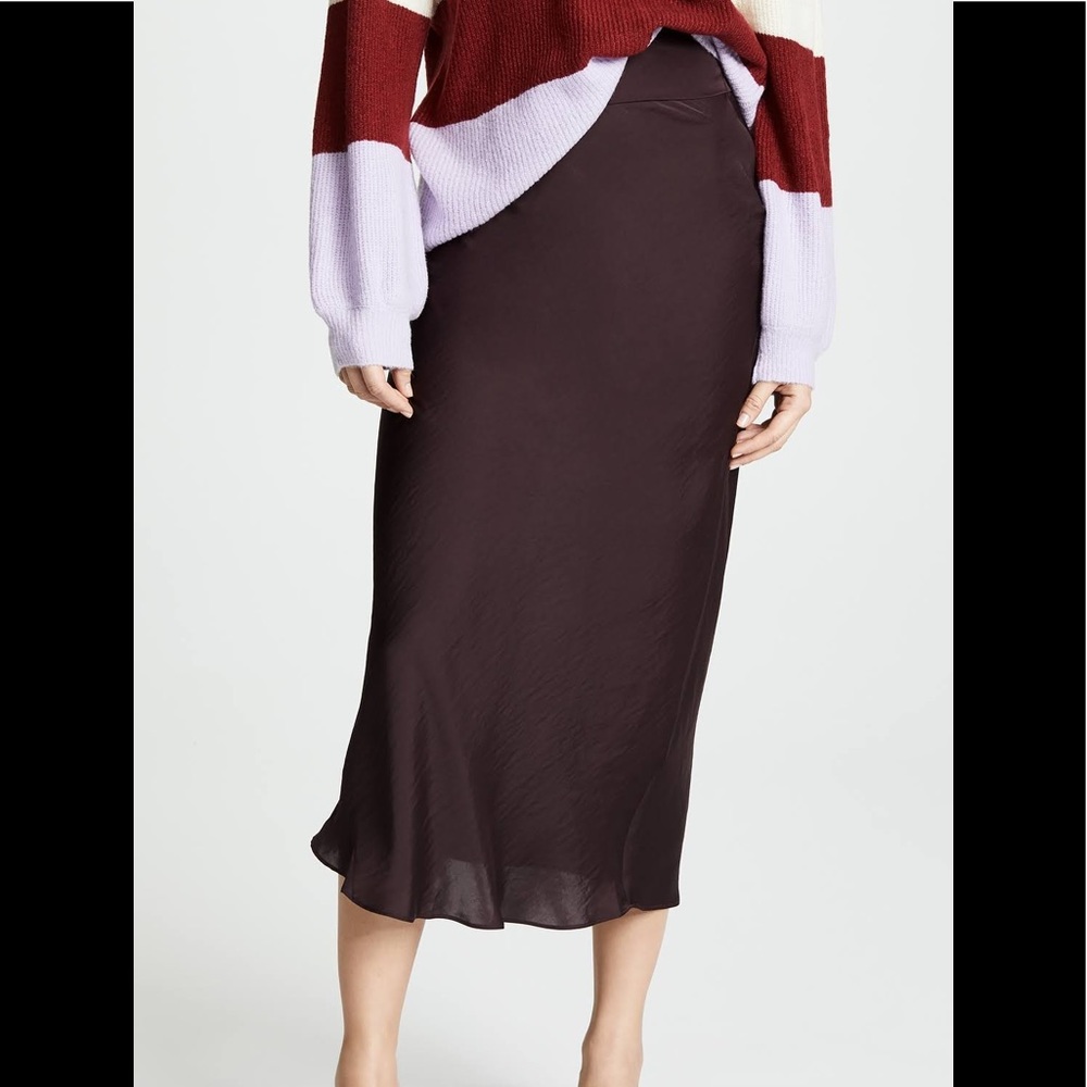 SOLD Free People Normani Bias Skirt - plum